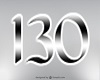 130 sign no background