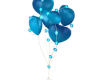 L! Blue Heart Balloons