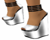 Silver Wedge Shoes FL2