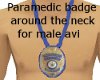 Paramedic neckbadge male
