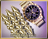 !K Gold Watch + Spikes
