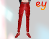 red ziper pants