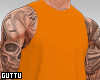 Orange Tank Top & Tattoo
