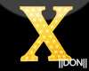 X Yellow Letter Lamps