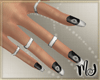 Vinca nails + rings