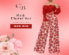Red Floral Set - Pants