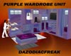 Purple Wardrobe Unit