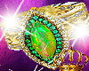 Radiant Opal Dia  Ring