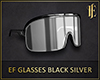 EF Glasses Black Silver
