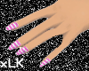 [xLK] Pnk/Wht Nails