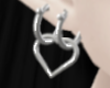 ୨୧ heart earrings