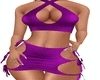 Purple Tied Dress Rls