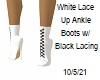 [BB] White Lace Up Ankle