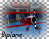 Red Biplane ~Checkered~