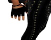Dark black gloves
