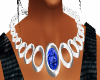 Teal Diamond Necklace