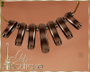 Necklace bronce