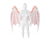 peach dragon wings
