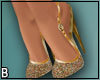 Gold Shimmer Heels