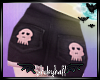 (S) Pink Skull Shorts