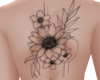 Flower back tatto
