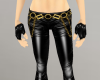 Chained leather pants
