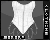 -V- White Chained Corset