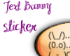 Text Bunny Sticker