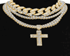 GoldDiamond Curban Cross