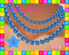 !L Necklace Pearl Blue