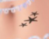 Starfish waist tattoo
