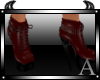 A>Chained burgundy boots