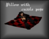 Black/Red cuddle pillow