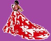 Red n white xmas gown