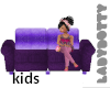 Resplendent kid sofa pur