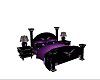purple/black cuddle bed