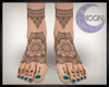 ☸ Henna Feet ...