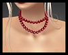 Pearls Necklace Red