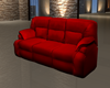 Red Leather Poseles Sofa