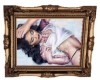 Lounging Lady Framed