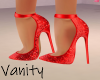 B54 Red Sparkle Pumps