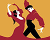 Couple flamenco dance