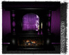 purple modern fireplace