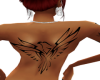 Tribal Bird Back Tattoo