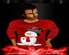 Snowman sweater red