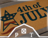 4th July Star Doormat