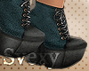 :S: Boots Teal/Black