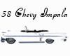 [White] 58 Chevy Impala