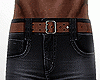 JEANS- BROWN LEATHER
