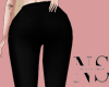 N. Black Ruffle Pants